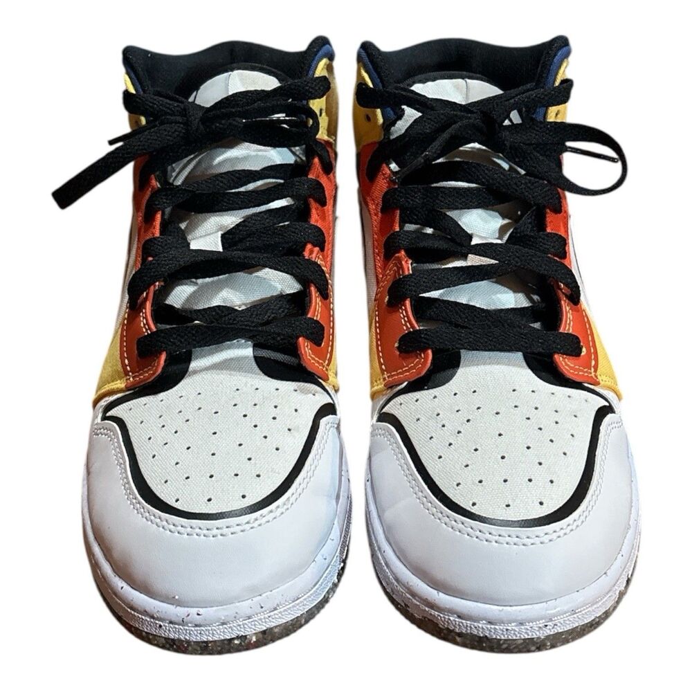 Nike Air Jordan Air Jordan 1 Mid SE GS Sneakers  DV1316-100 Size 7Y  Women’s 8.5 - Picture 2 of 16